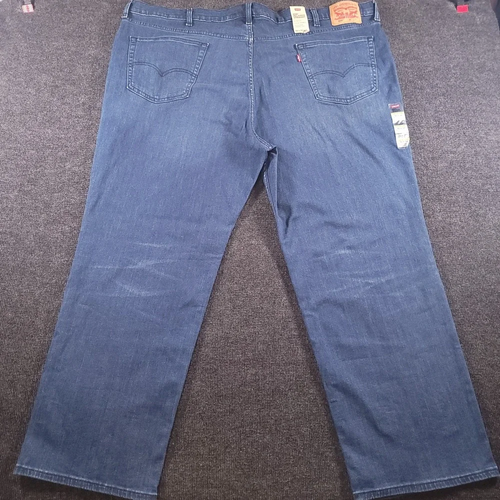 Levi's Men 559 Relaxed Straight Jeans 52x32 Blue Stretch Big Tall‎ NWT